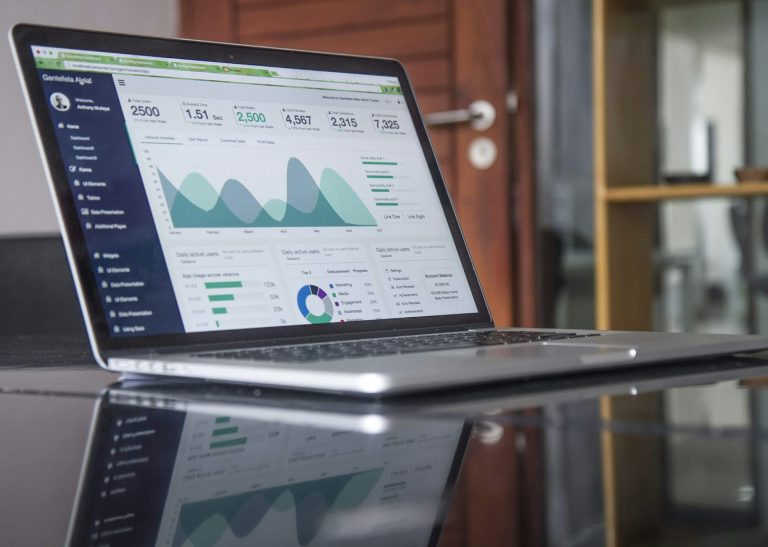 Business intelligence charts and data analysis